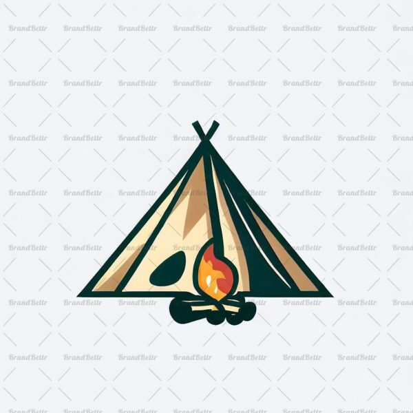 Zelt und Lagerfeuer